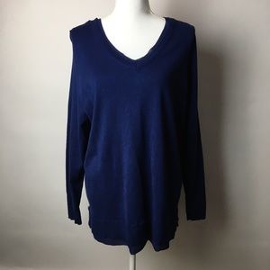Lane Bryant Blue Sweater Long Sleeve